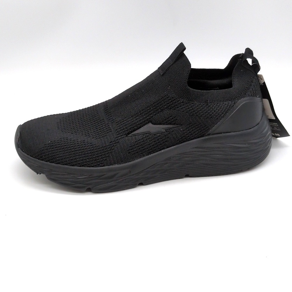 Avia Shoes Womens Black 8.5 Loafer Sneakers Walking Arch Support Stretch NEW